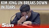 North Korean leader Kim Jong Un CRIES during speech on falling birth rates