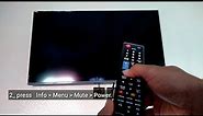 How to Factory Reset Samsung Smart TV ( Black screen )