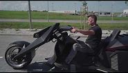 Batman motorcycle - test ride