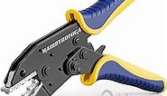 haisstronica Crimping Tool for Non-Insulated Terminal,AWG 22-6 Ratchet Wire Crimper Tool,Wire Terminal Crimper HS-7327