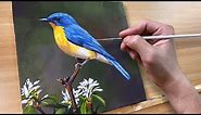 How to Paint a Bird / Acrylic Painting / Correa Art