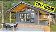 GORGEOUS 400sqft WATERFRONT TINY HOUSE ON A LAKE! (Full Airbnb Tour)