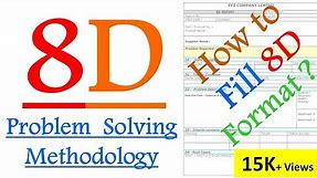 What is 8D Problem solving methodology ? | How to fill 8D reports ? [ 8D PROBLEM SOLVING ] 8D Steps