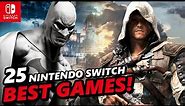 TOP 25 BEST Nintendo Switch AAA Western Games !
