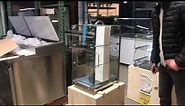 Dry Bakery SHOW CASE Federal Donuts Bakery Pastry Display Curved Glass Unrefrigerated LED Lighting