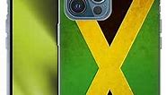 Head Case Designs Jamaica Jamaican Vintage Flags Soft Gel Case Compatible with Apple iPhone 13 Pro Max