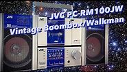JVC PC-RM100JW Unique Vintage Detachable Cassette Boombox