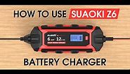 HOW TO USE SUAOKI Z6 Car Battery Charger