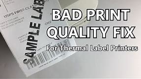 How to print clear dark shipping label for Thermal Label Printer -3 Ways to fix Bad Printing Quality