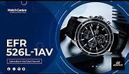 Casio Edifice EFR 526L-1AV Men's Chronograph Dress Watch in Black Leather Strap Review