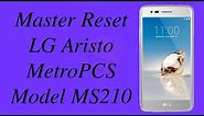 Factory Reset LG Aristo MS210| LG M153 Cricket Reset | NexTutorial