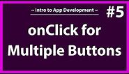 How to create an onClickListener for multiple buttons in Android Studio