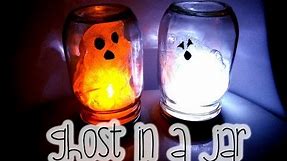 Halloween CRAFT idea : DIY Ghost in a Jar !