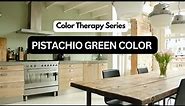 Refreshing PISTACHIO GREEN Color | Pale Green with Yellowish or Brownish Tint | Color Therapy Series
