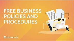 Free Business Policies and Procedures Templates