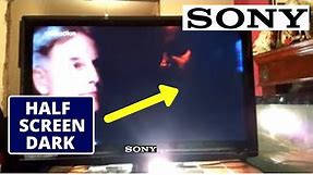 How To Fix SONY TV Too Dark On One Side || SONY TV Black Screen || Easy TV Repair Guide