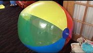 Deflating Colorful 60 Inch Beach Ball