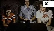 1940s 1950s, USA, Family Watching TV
