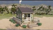 (200 Sqft) The Most Beautiful Tiny House Design with Loft Design Idea 3 x 6 meters - Cozy Home