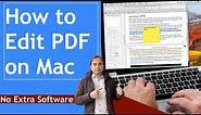 How to edit PDF on Mac - No Extra Software