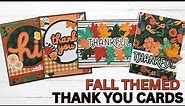 Fall Themed Thank You Cards | Scrapbook.com Joyful Collection
