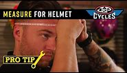 Measuring to Get the Right Size Helmet with J&P Cycles