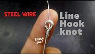 🎣 How to Tie Steel Wire Line Hook | Fishing Knot for Wire Leader 🐟