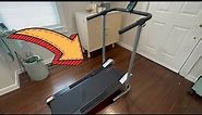 Sunny Health & Fitness SF-T1407M Foldable Manual Walking Treadmill - Unboxing & Setup