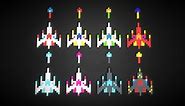 Classic Galaga Extra Spaceship Kit Pixel / Voxel - Buy Royalty Free 3D model by Código Píxel (@codigopixel)