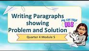 ENGLISH 5 PROBLEMS AND SOLUTION PARAGRAPH