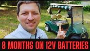 Review of the 12V Battery Swapped Golf Cart - 8 Months Daily Use.