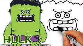 How to Draw HULK Cute and Easy