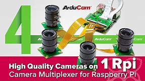 4 HQ Camera Modules with One Raspberry Pi: A Multiple Camera Adapter
