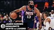 James Harden Highlights | 36 Point Triple-Double vs. Los Angeles Lakers