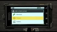Motorola Android: Adding Widgets & Shortcuts to Home Screen
