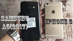 iphone 6 vs Samsung A5(2017) Сравнение