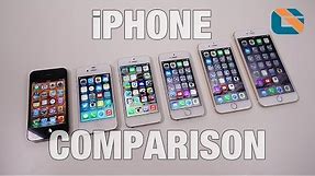 Apple iPhone 4 vs 4s vs 5 vs 5s vs 6 vs 6 Plus Comparison #Apple