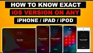 How to Check the Exact iOS Version on Disabled/Passcode iPhone/iPad /iPod ( ALL MODELS AND ALL IOS )