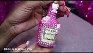 HELLO KITTY PINK BLING HENNESSY BOTTLE- DIY VIDEO