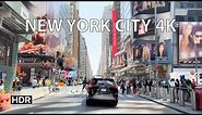Driving New York City 4K HDR - Midtown Manhattan - USA