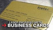 Metal Business Cards | Laser Engraving Aluminum Cards | UV Printed Cards