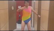 Alex Stein tries Target’s ‘tuck friendly’ Pride clothing