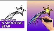 How To Draw A Shooting Star (Easy Drawing Tutorial)