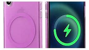 Strong Magnetic Pink for iPhone Xs Max Case [Compatible with MagSafe] [Military Grade Drop Tested] Shockproof Protective Slim Thin Phone Cover 6.5 Inch, Matte Pink