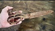 Restoration of an super Rusty Old Germany Scissors
