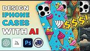Design to Sell Hundreds of Phone Cases with AI!!
