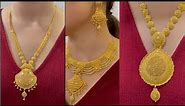 Latest Gold Jewelry Designs With Price And Weight || Latest Bridal Gold Long Necklaces and Necklaces