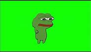 Sad Pepe Frog Dancing_Green Screen 4K 60 fps 1080p