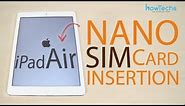 Apple iPad Air - How to change the SIM card