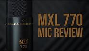 MXL 770 Condenser Microphone Review / Test